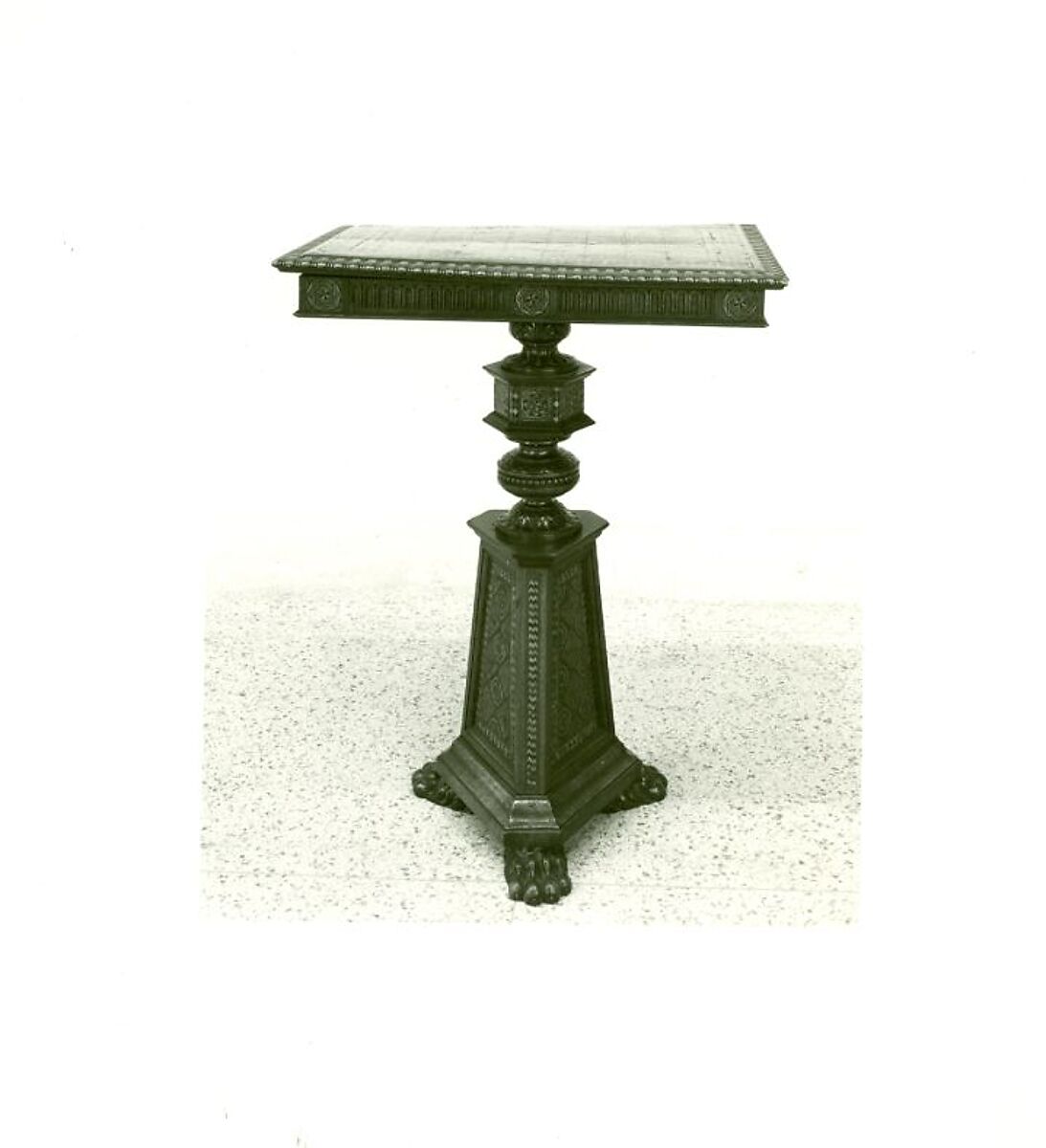 Small table, Walnut, poplar, maple, and other woods., Italian