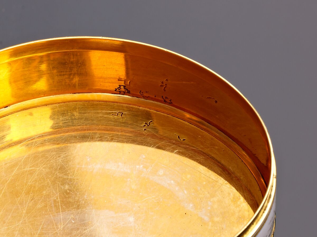 Snuffbox with An Allegory of Geography, Joseph Etienne Blerzy (French, active 1750–1806), Gold, enamel, and pearls