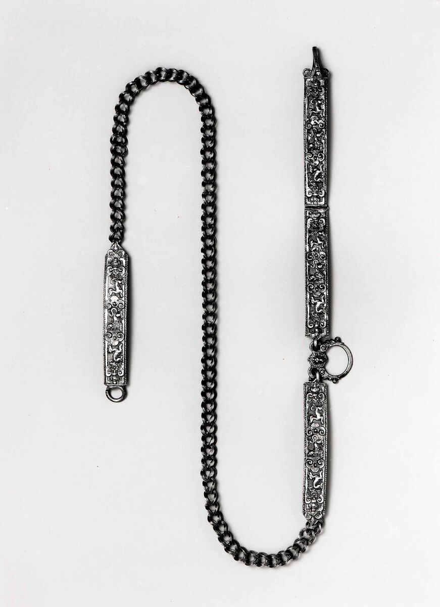 Belt, Silver, probably Germany, Hanau 