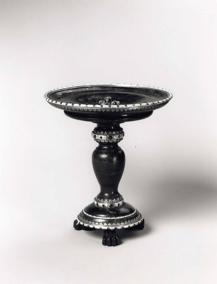 Tazza, Lapis lazuli, gold enamel, and rubies., probably French