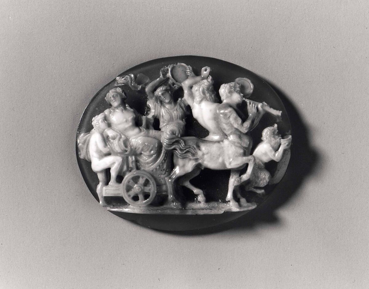 Cameo with the Triumph of Bacchus, Onyx, probably Austrian or Italian 