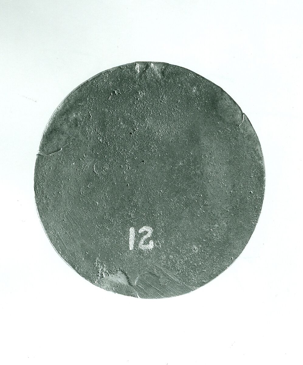 Medal:  Alfonso de Brandeligi Trotti, Bronze (Copper alloy with brown patina
under a worn layer of black lacquer or wax)., Italian, Ferrara