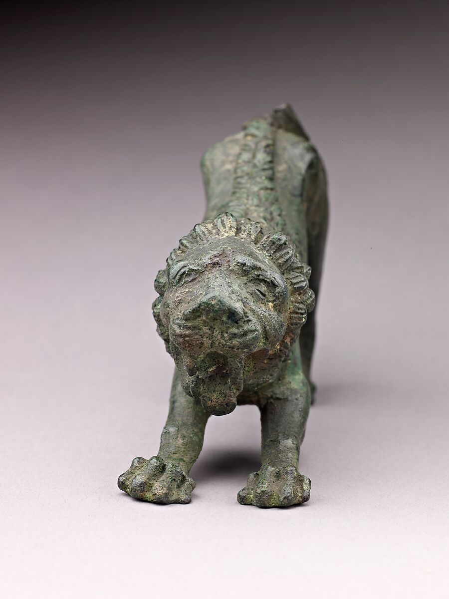 Crouching Lion, Bronze, Early or middle Roman Republican, probably Etruria