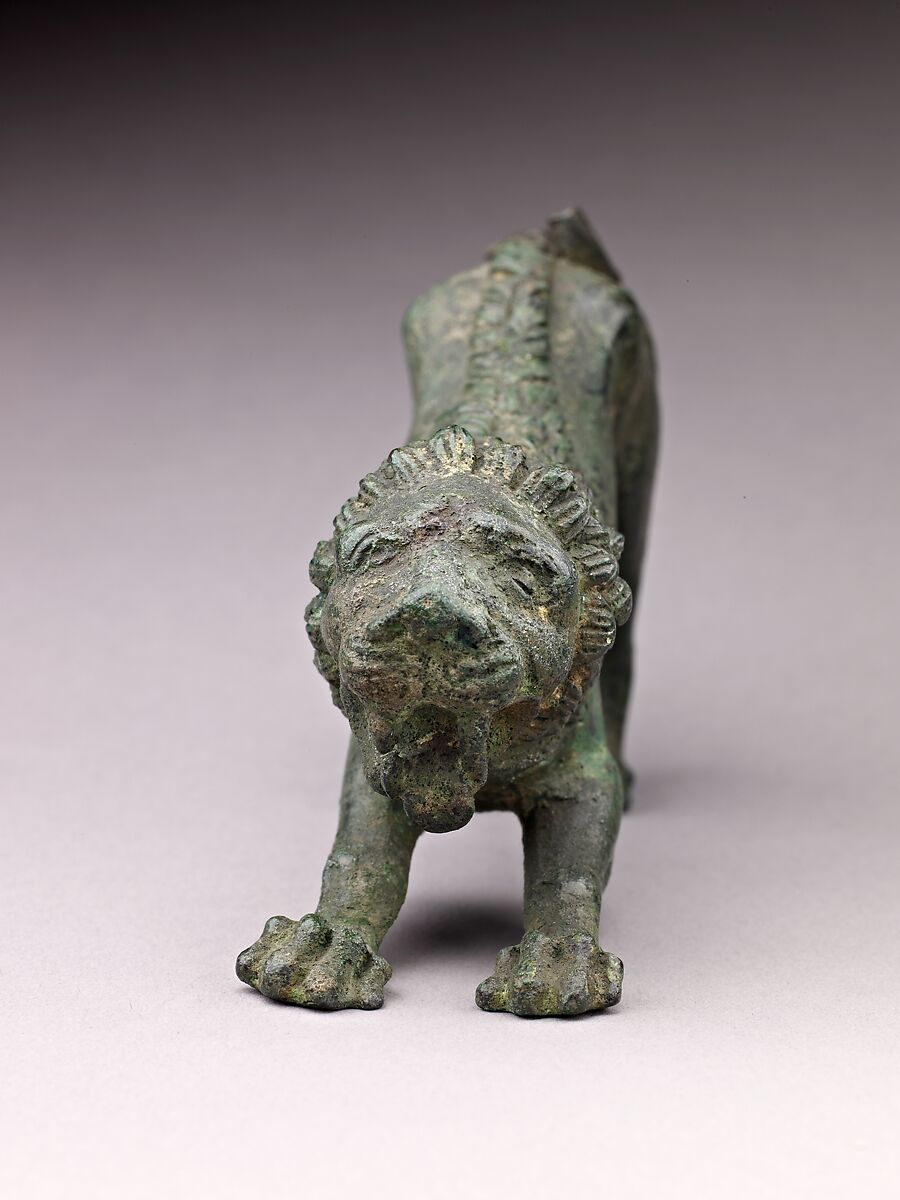 Crouching Lion, Bronze, Early or middle Roman Republican, probably Etruria