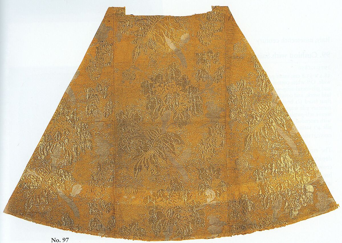 Madonna dress, cotton; metal; silk;, Russian 