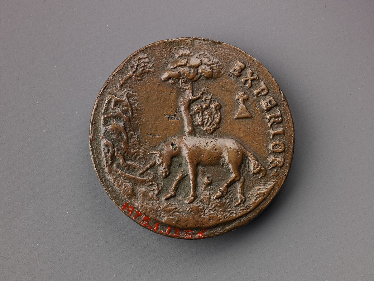 Medal:  Bust of Gianbattista Orsini, Bronze (Copper alloy with warm brown
patina)., Italian, Rome