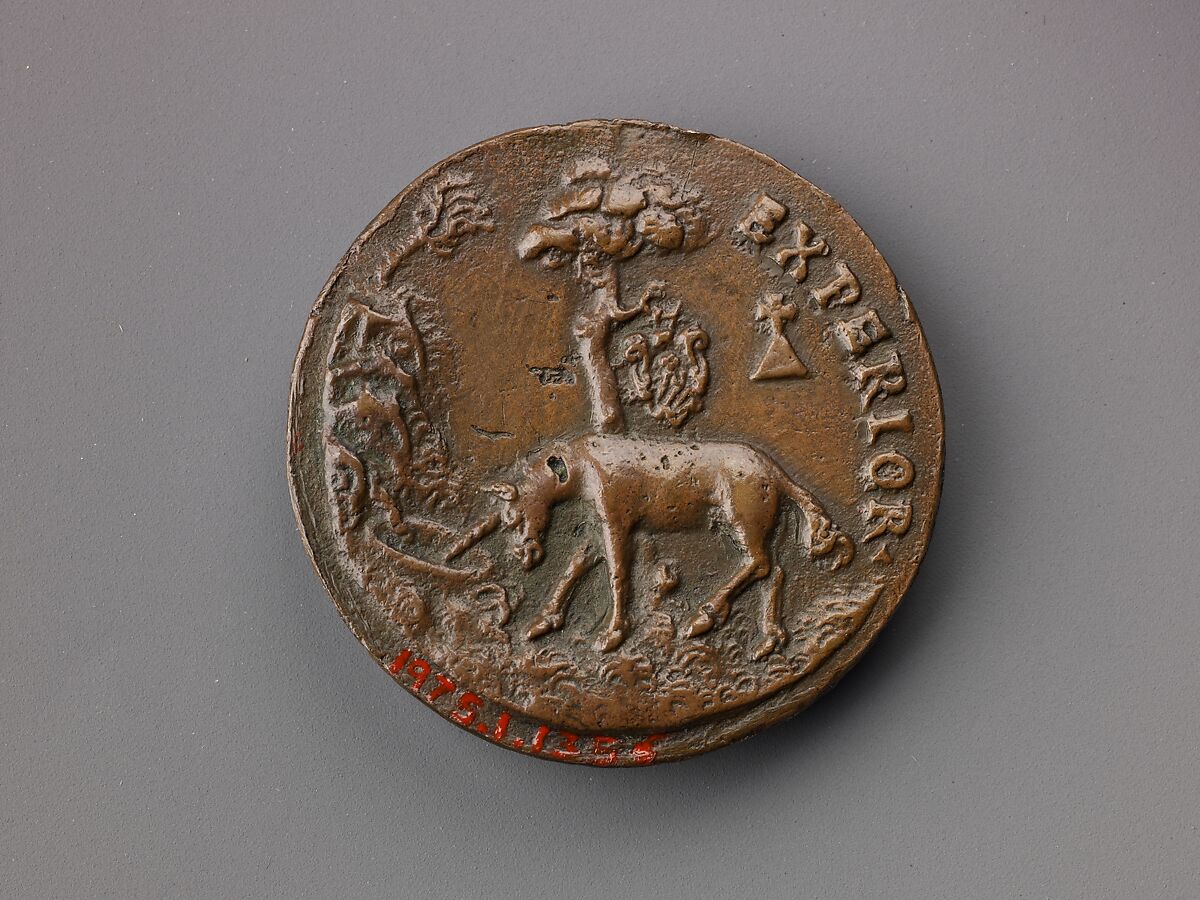 Medal:  Bust of Gianbattista Orsini, Bronze (Copper alloy with warm brown
patina)., Italian, Rome