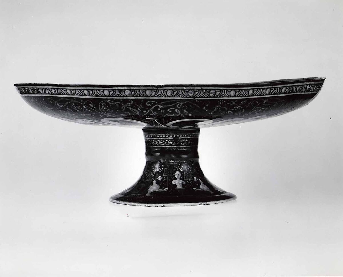 Christ and the Woman of Samaria, Suzanne de Court (French, active 1575–1625), Painted enamel on copper, partly gilt