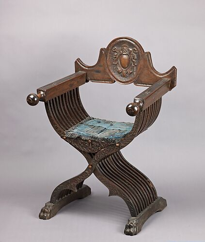 Folding armchair (sedia a Savonarola type)