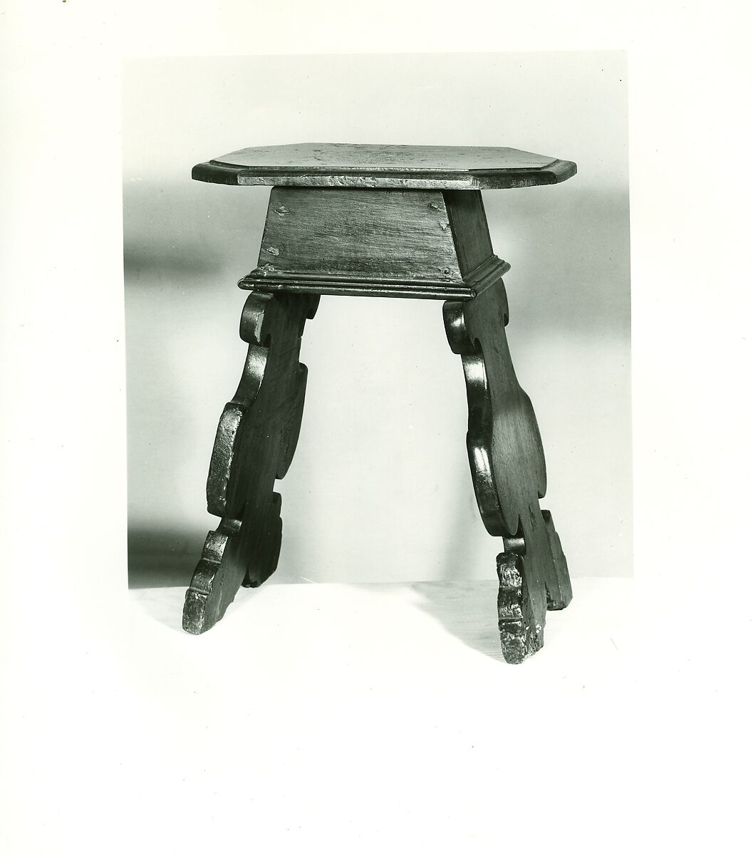 Stool, Walnut, Italian 