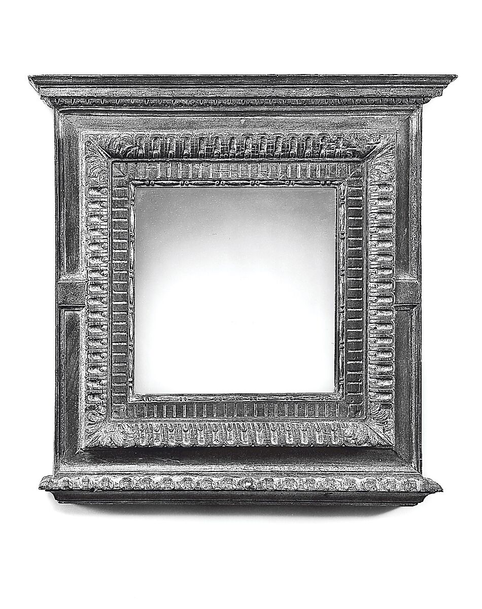 Tabernacle mirror frame, Walnut, Italian, Tuscany 