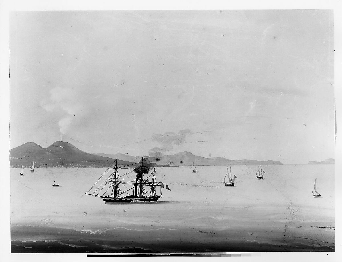 The Bay of Naples, Unknown (Italian, Ferrara), Gouache, Italian(?)