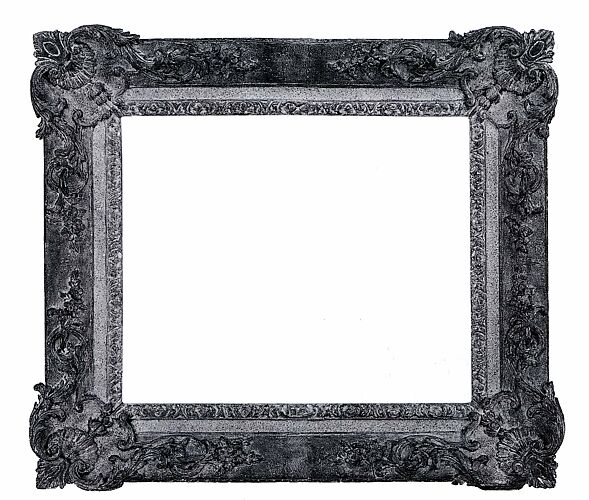 LOUIS XIV 18kt Museum Gold over Fine Pewter 8x8/7x7 frame by Elias