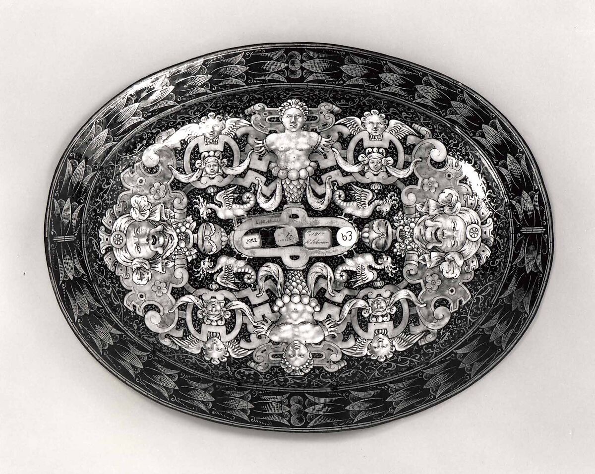 Conversion St. Paul, Suzanne de Court (French, active 1575–1625), Painted enamel on
copper, partly gilt.