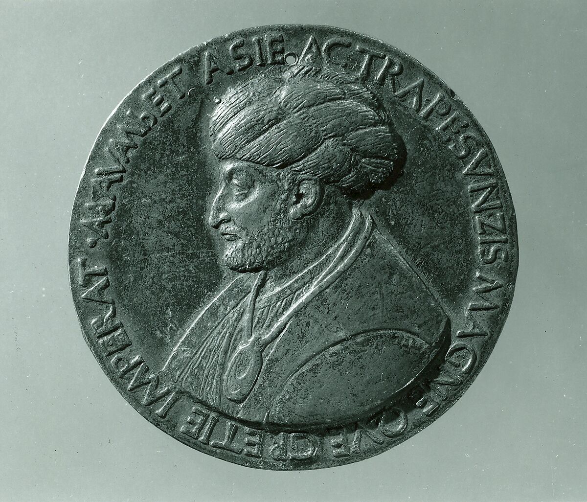 Medal: Sultan Mehmed II, Bertoldo di Giovanni (Italian, born Florence (?) ca. 1430–40, died 1491 Poggio a Caiano), Copper alloy. 
