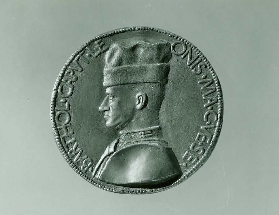 Medal:  Bartolomeo Colleoni, Marco Guidizani (Italian, active 1454–62), Bronze