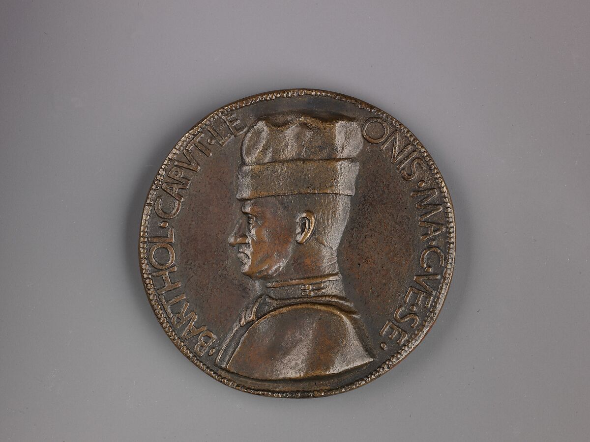 Medal:  Bartolomeo Colleoni, Marco Guidizani (Italian, active 1454–62), Bronze 