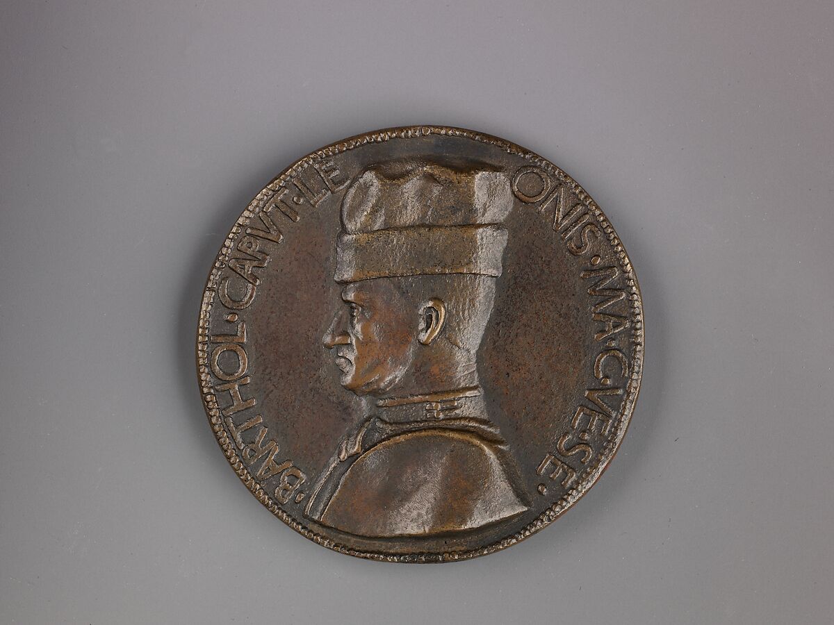 Medal:  Bartolomeo Colleoni, Marco Guidizani (Italian, active 1454–62), Bronze