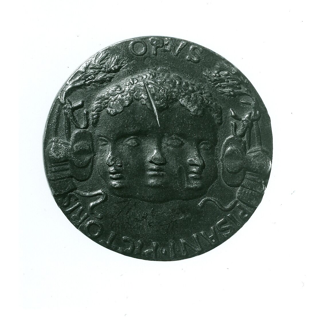 Medal:  Leonello d'Este, Pisanello (Antonio Pisano) (Italian, Pisa or Verona by 1395–1455), Yellowish copper alloy with dark brown patina.