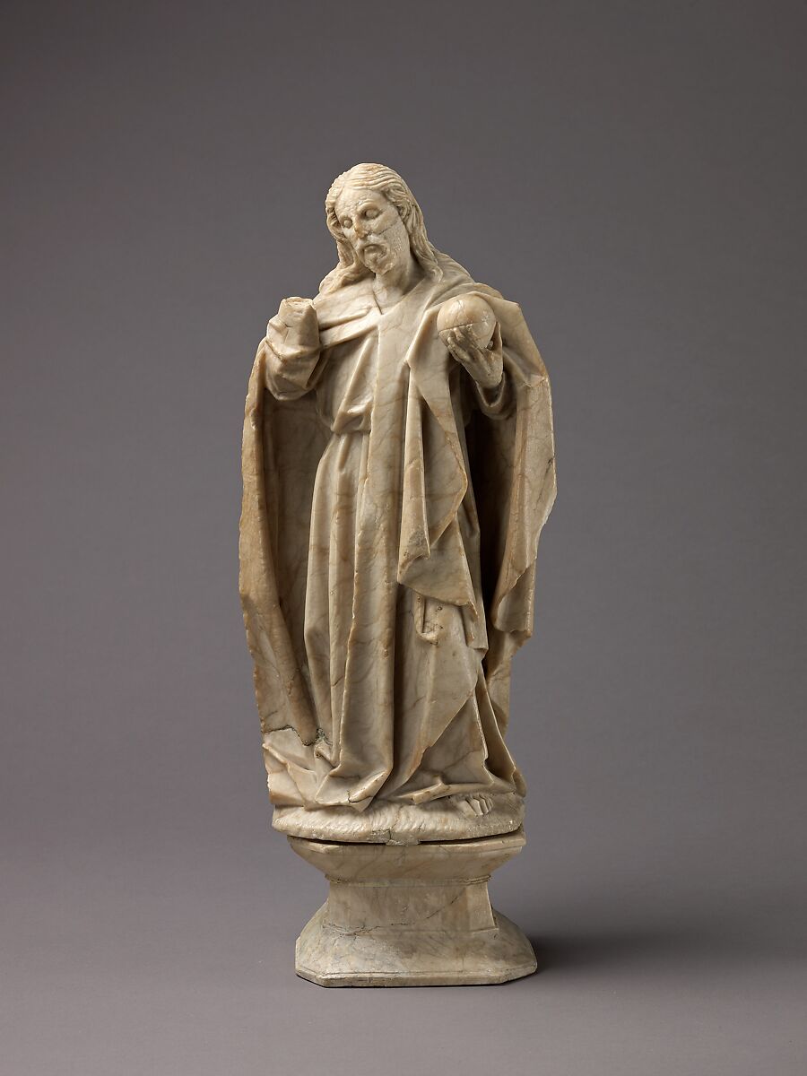 Statue: Christ, Southern Netherlands, Alabaster, Southern Netherlands or Northern France 