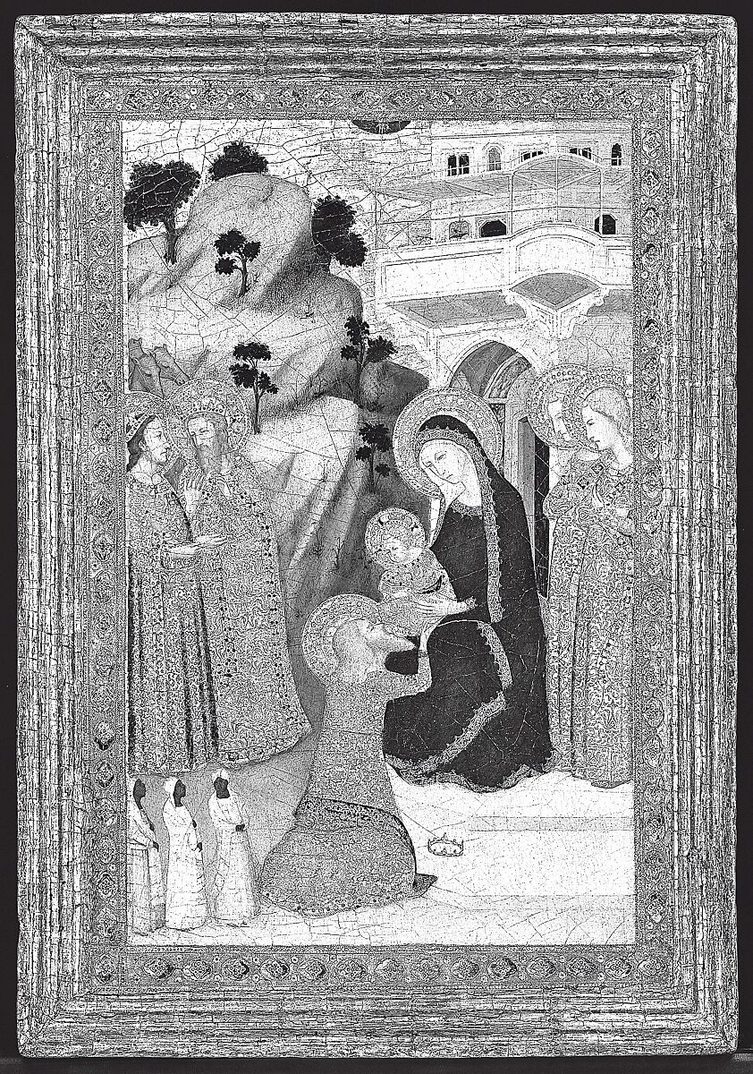 Panel from a polyptych, Poplar. Gilt; deep orange bole., Neopolitan(?)