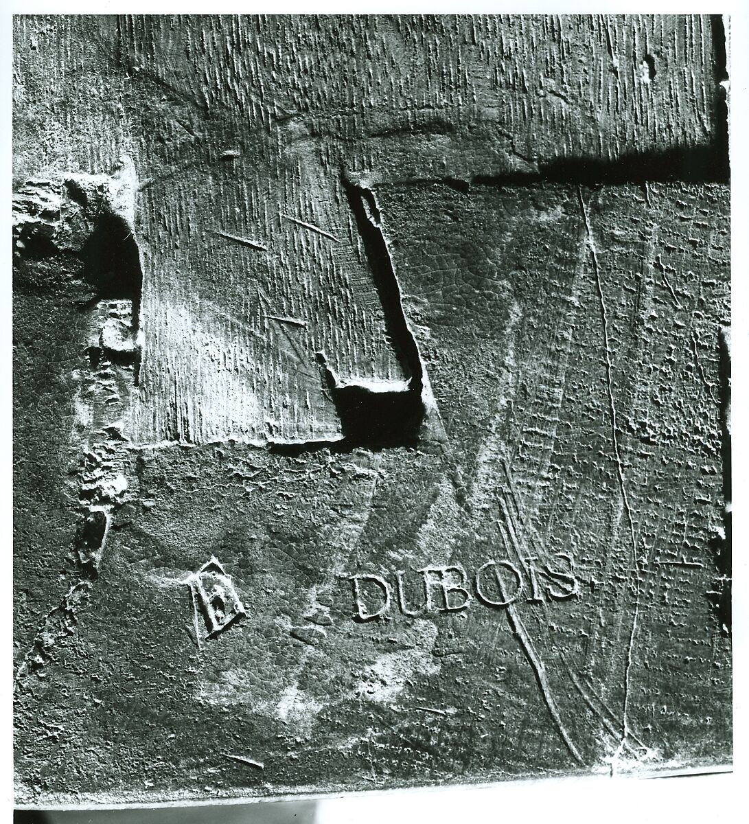 Commode, Attributed to Léonard Boudin (French, 1735–1807, master 1761)  , and, Oak and pine veneered with stained maple, tulipwood, amaranth, and holly stringing, with marquetry of stained, shaded, and engraved maple, mahogany, amaranth, barberry and other marquetry woods; gilt-bronze mounts; marble top; brass rollers.