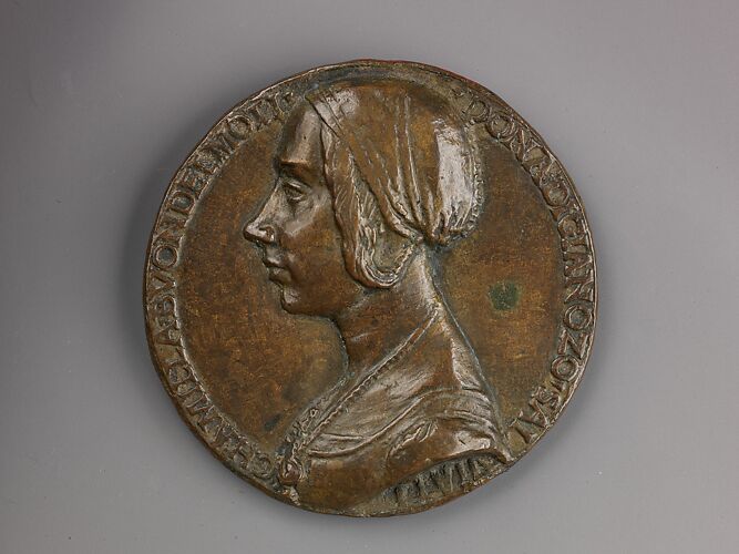 Portrait medal of Camilla Buondelmonti Salviati (obverse); Personification of Hope (reverse)