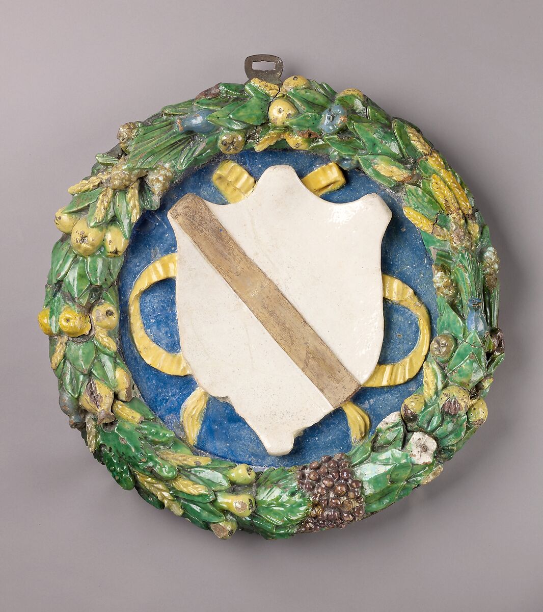 Tondo, Benedetto Buglioni (Italian, Florence 1459/60–1521 Florence), Tin-glazed terracotta