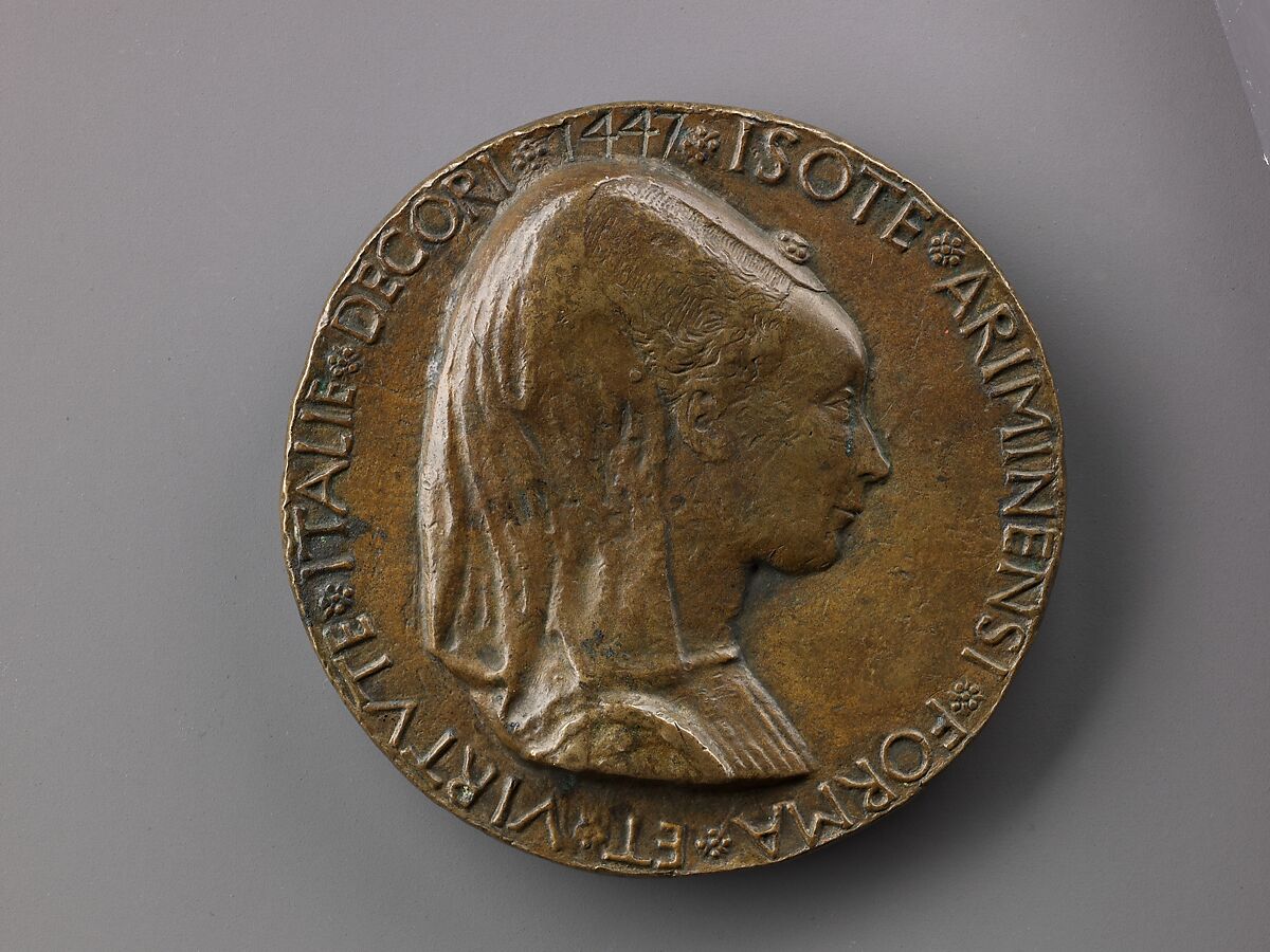 Medal:  Bust of Sigismondo Pandolfo Malatesta, Matteo de' Pasti (Italian, Verona ca. 1420–after 1467 Rimini), Copper alloy with a warm brown patina.