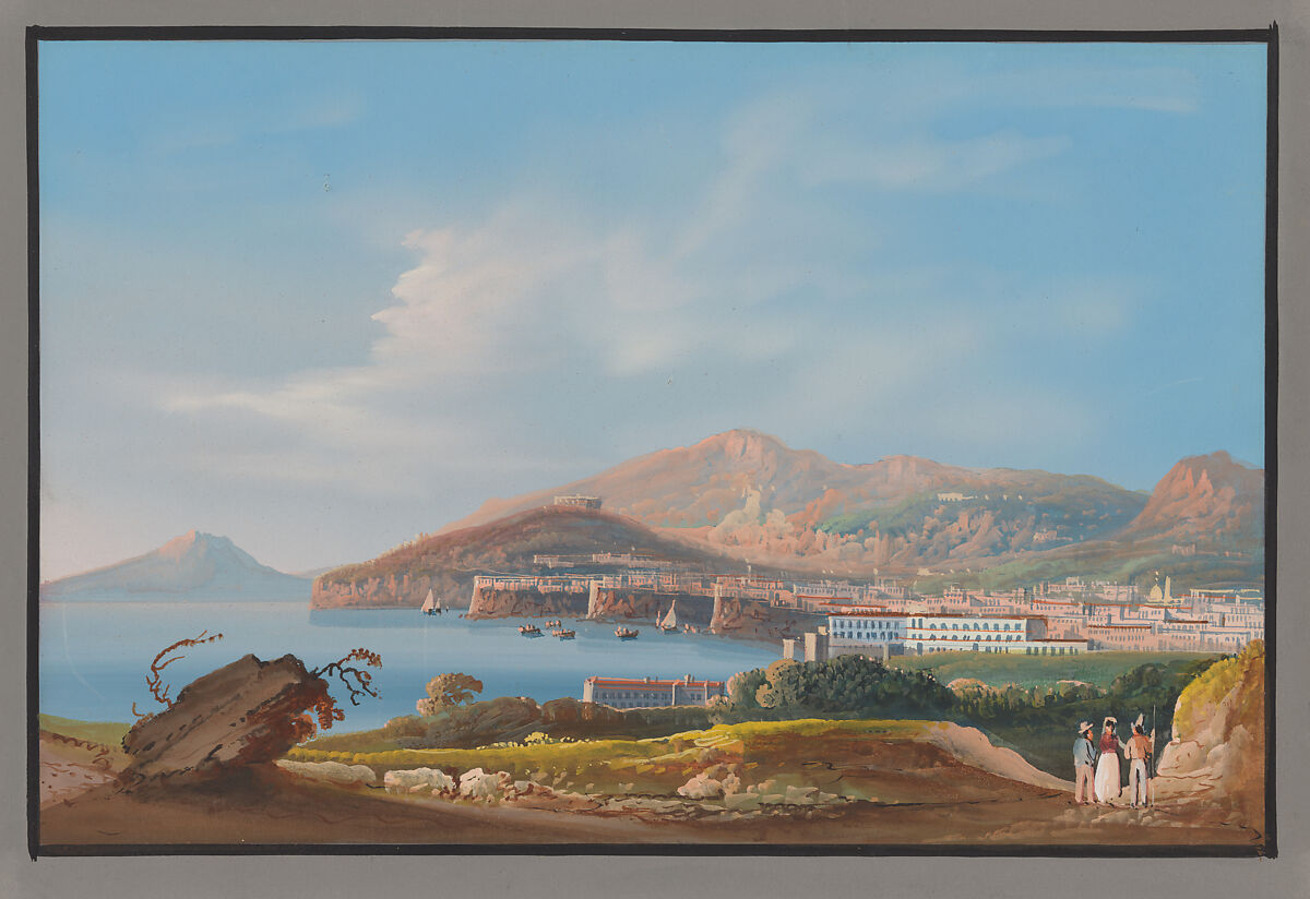 View of Sorrento, Italian (?), early 19th century (possibly attributed to "Gargiullo"), Gouache 