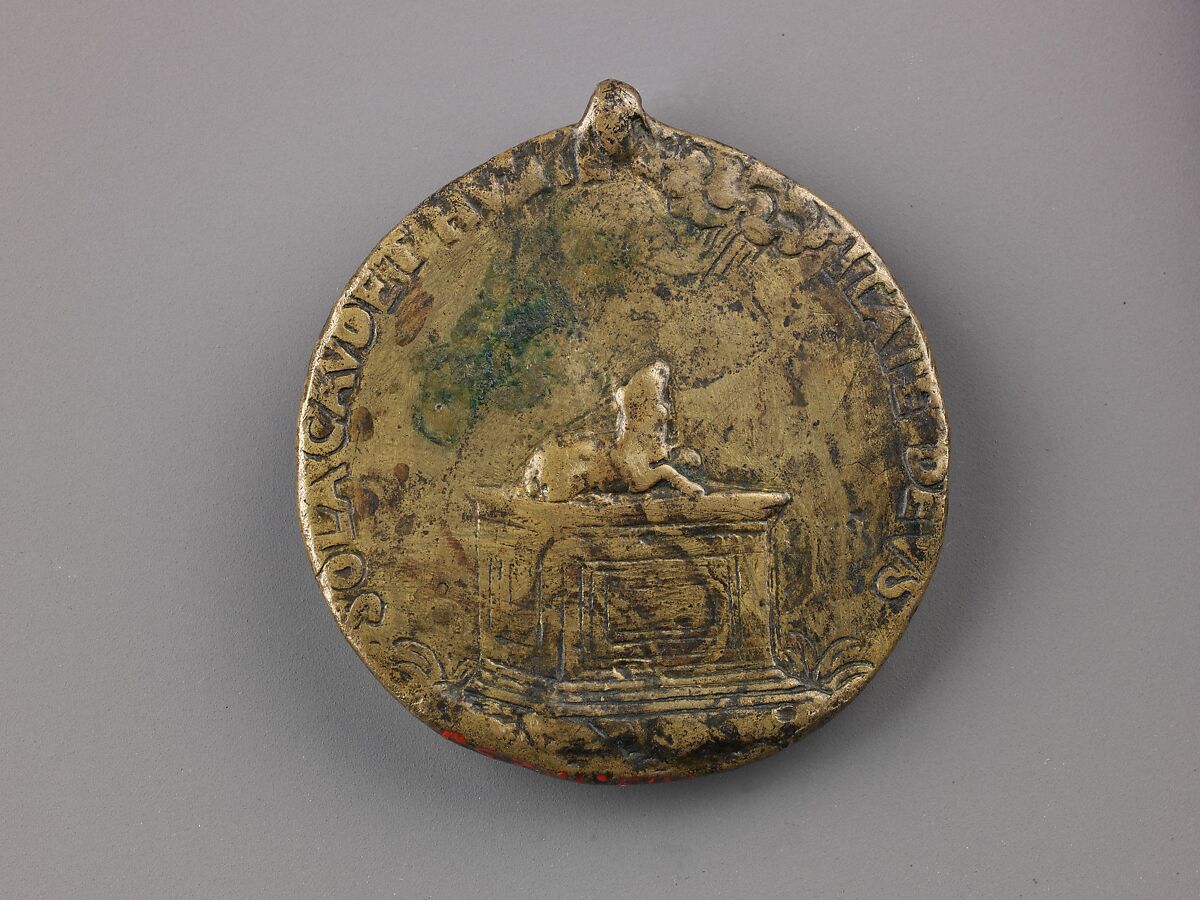 Medal:  Bust of Carlo Borromeo, Bronze (copper alloy with dull yellowish
natural patina and remains of an abraded black patina), Italian, Milan (?)
