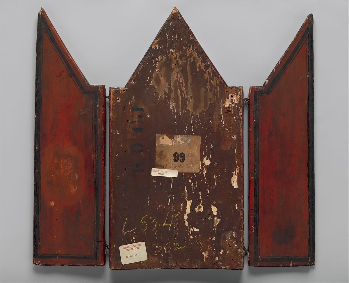 Triptych, Tuscany, Poplar ?, Italian, Tuscan