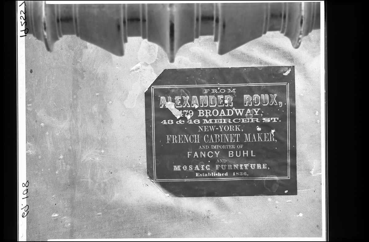 Bench, Alexander Roux (1813–1886), Beech, American