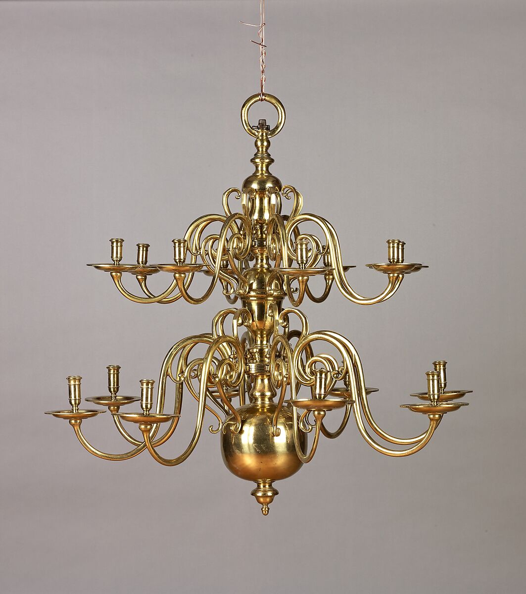 Chandelier, Brass, Netherlandish, (Rotterdam?) 