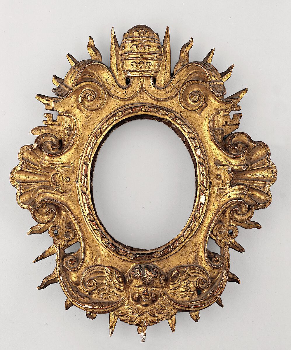 Monstrance or Agnus Dei frame, Unknown (Italian, Ferrara), walnut, Italian, Rome 