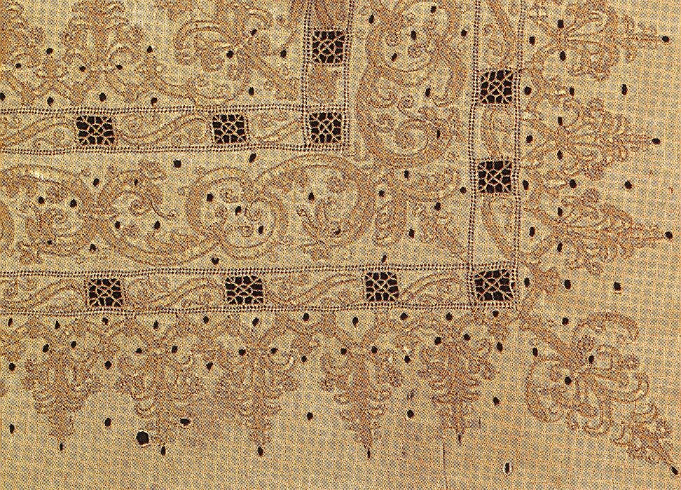 Table Cover with a Coat of Arms, Linen; silk; plant fiber, Spanish