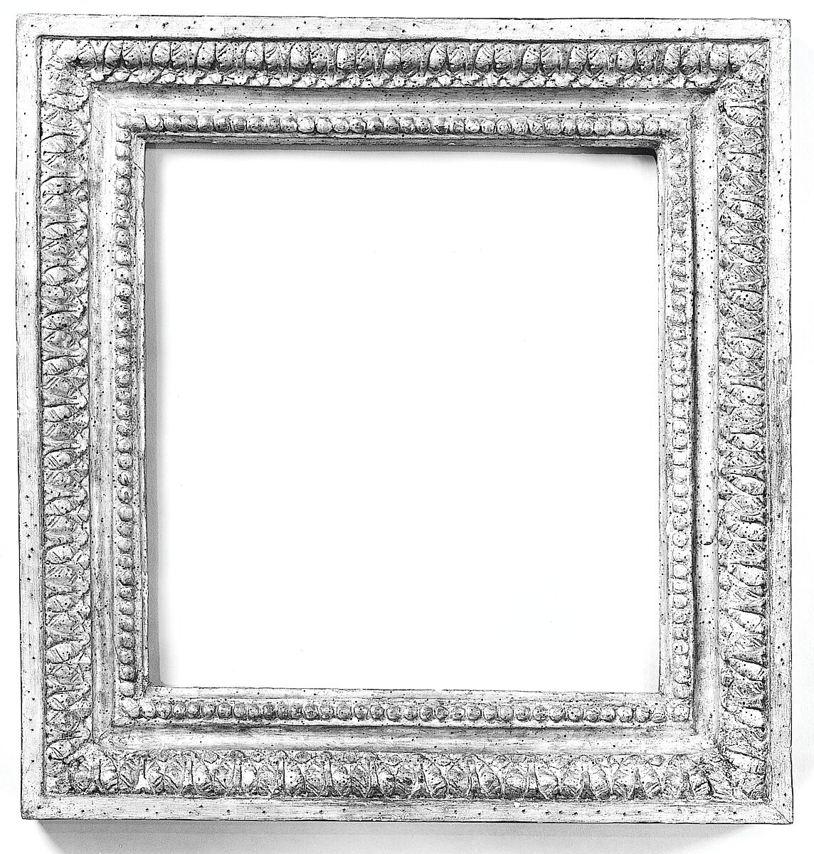 Frame made from fragment of architectural molding, Walnut, Italian, Rome