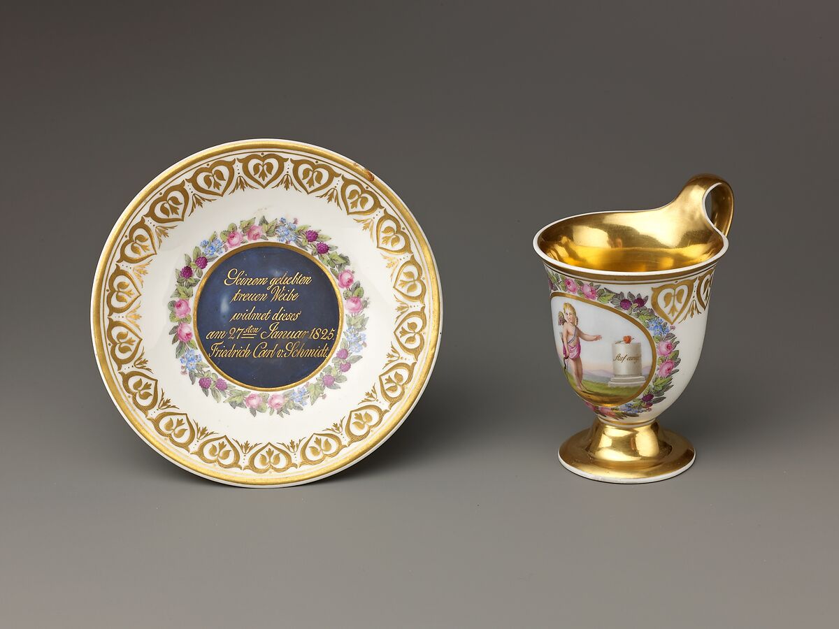 Cup and saucer, Royal Porcelain Manufactory (Königliche Porzellan-Manufaktur), Berlin (German, founded 1763), Hard-paste porcelain, German, Berlin 