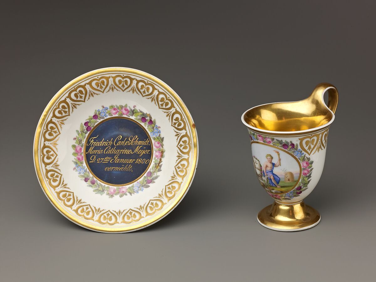Cup and saucer, Royal Porcelain Manufactory (Königliche Porzellan-Manufaktur), Berlin (German, founded 1763), Hard-paste porcelain, German, Berlin 