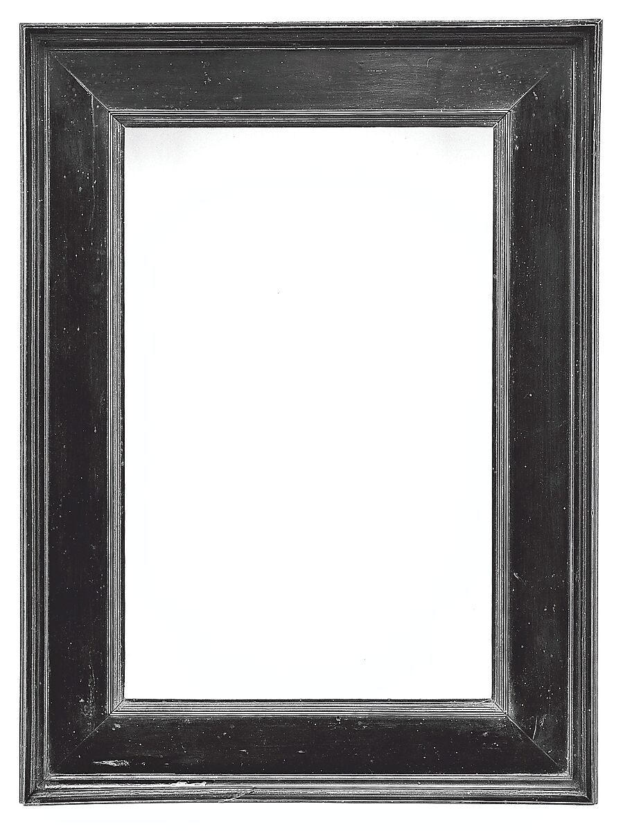 Cassetta frame, Poplar and polished ebony, Italian, Milan 