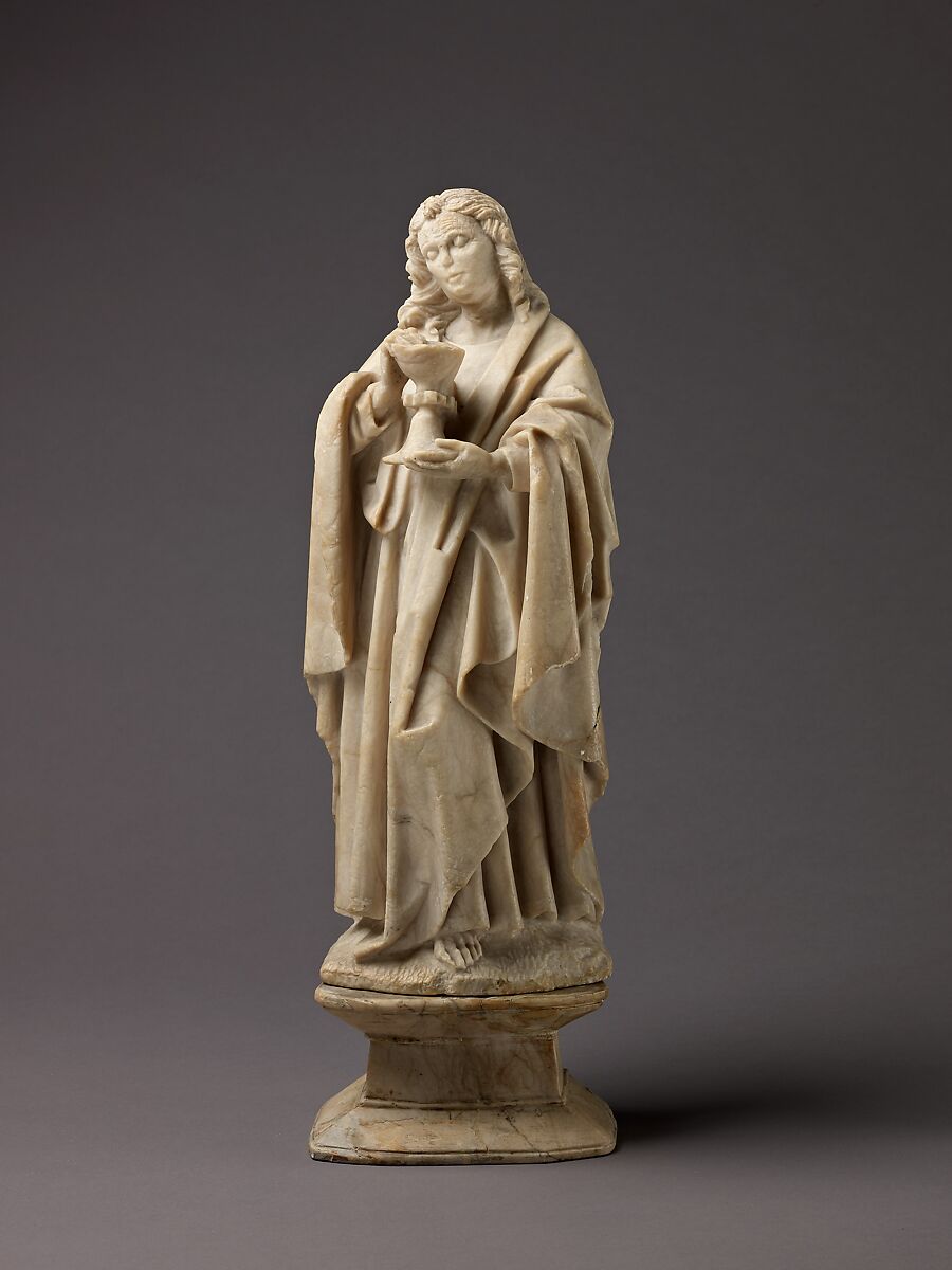 Saint John the Evangelist, Southern Netherlands, Alabaster, Southern Netherlands or Northern France 