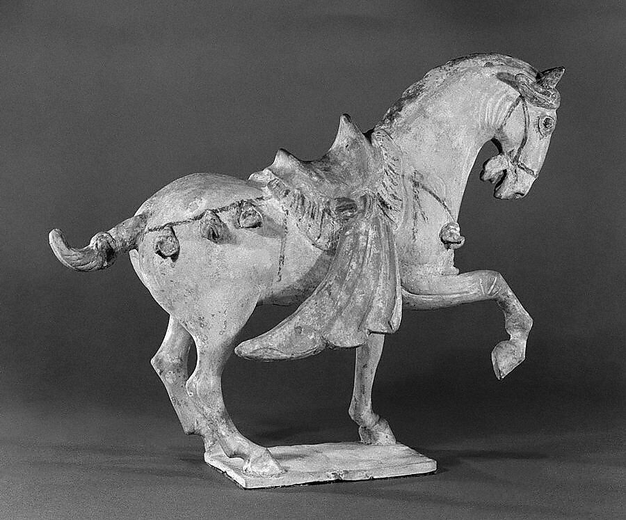 Horse, Earthenware with pigment, China 