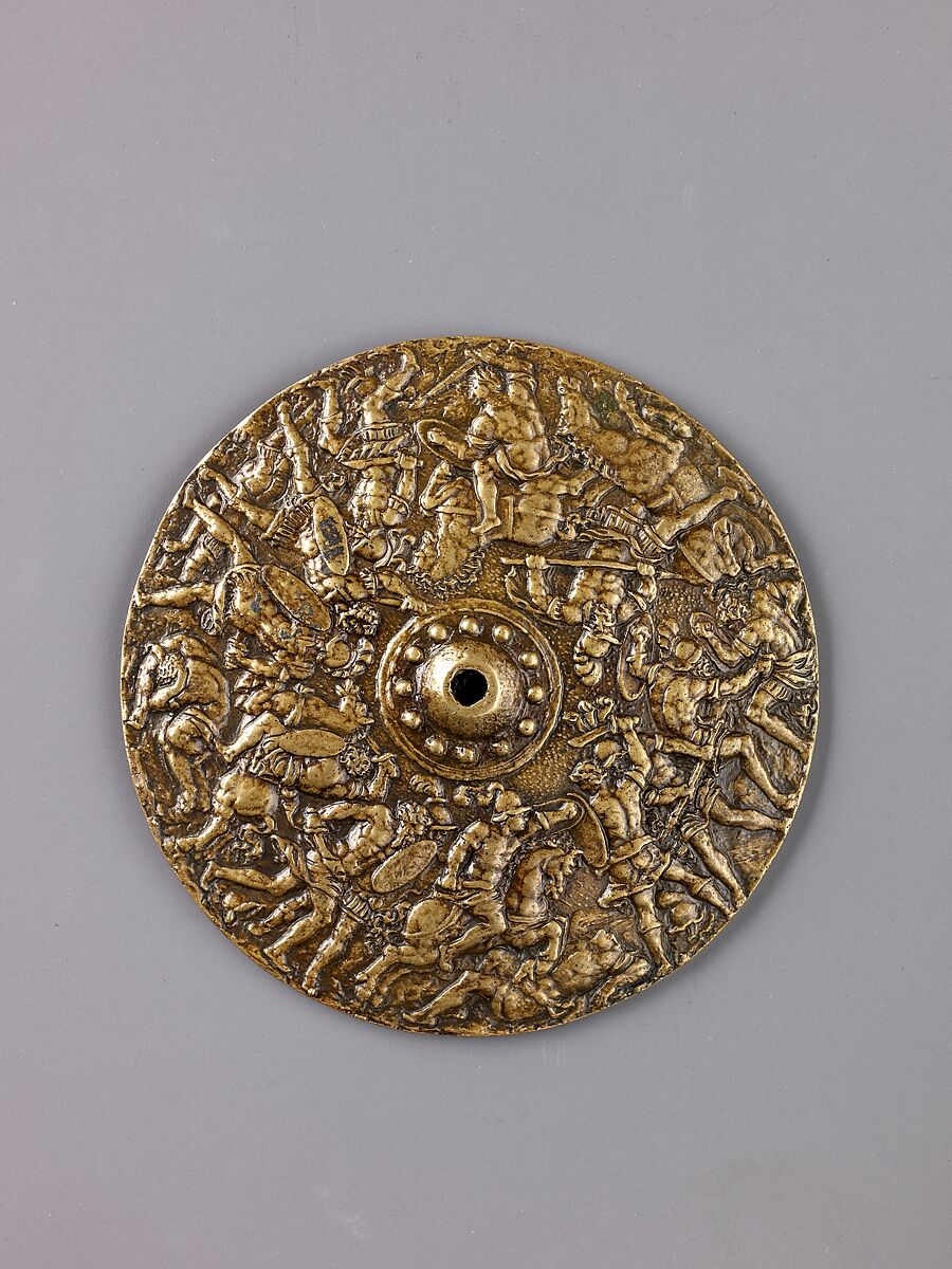 Battle Scene, Copper alloy with a light brown patina., South German or North Italian