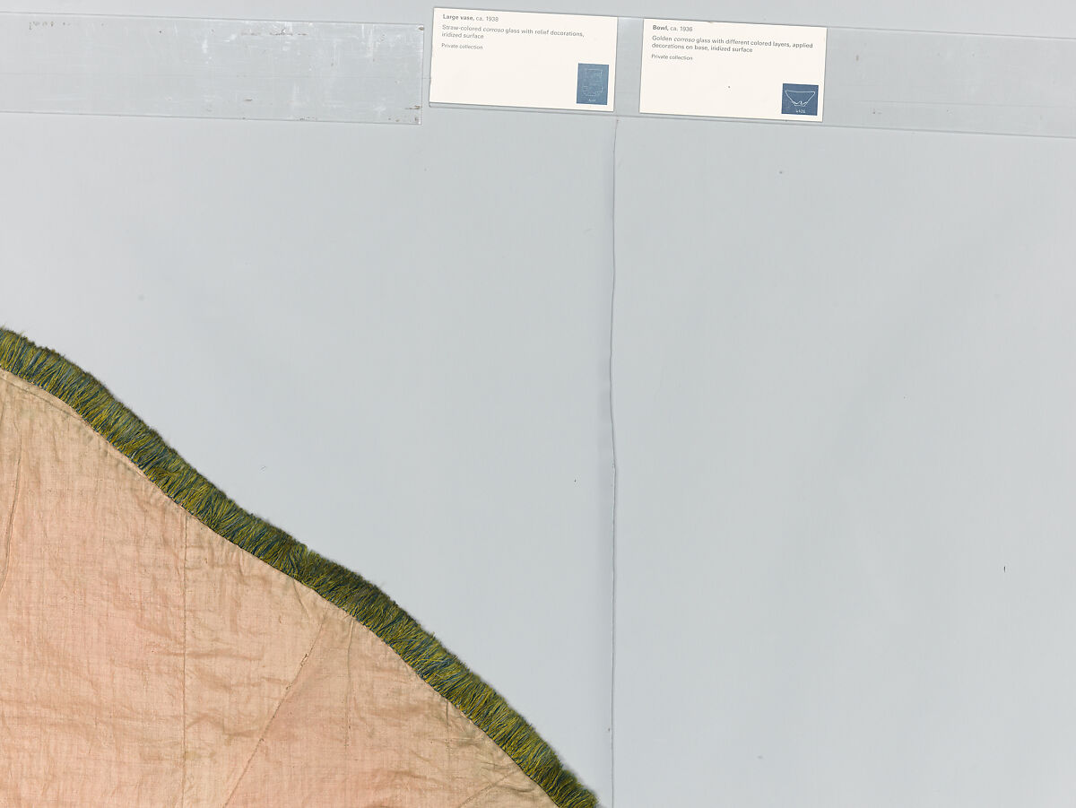 Cope with an Orphrey, Silk, wool, linen,, Italian and French