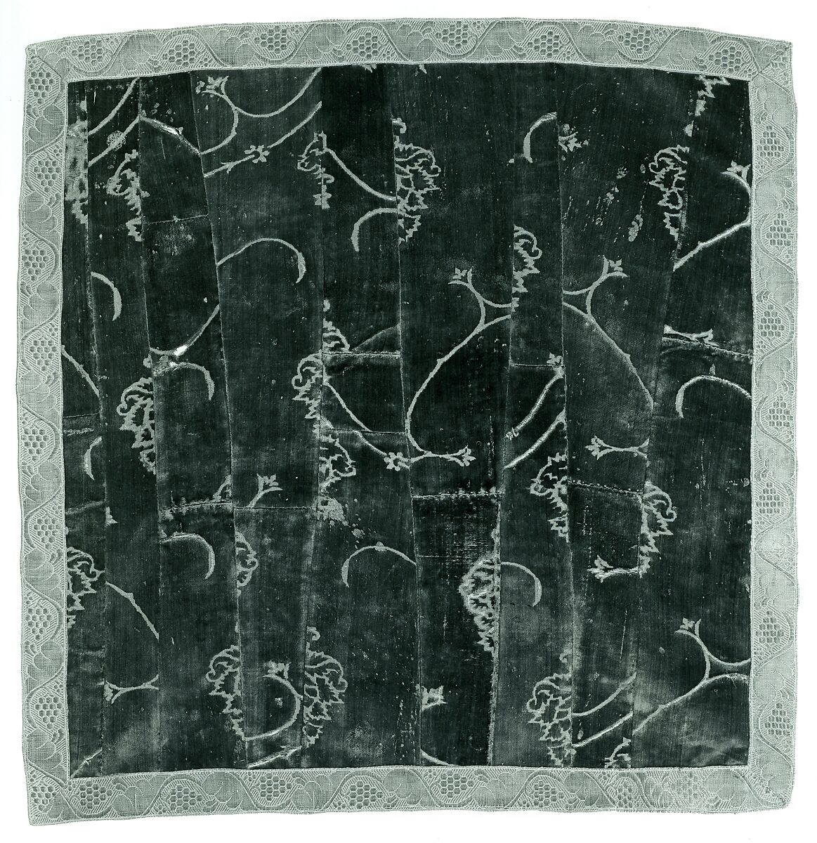 Cover, silk; metal;satin; cotton, Italian