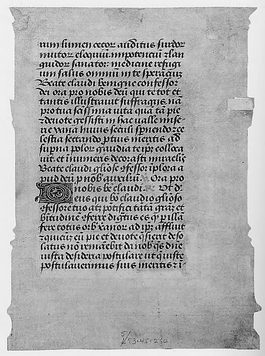 Saint  Anthony, France  , Provence (?), Tempera and liquid gold on parchment, French, probably Provence