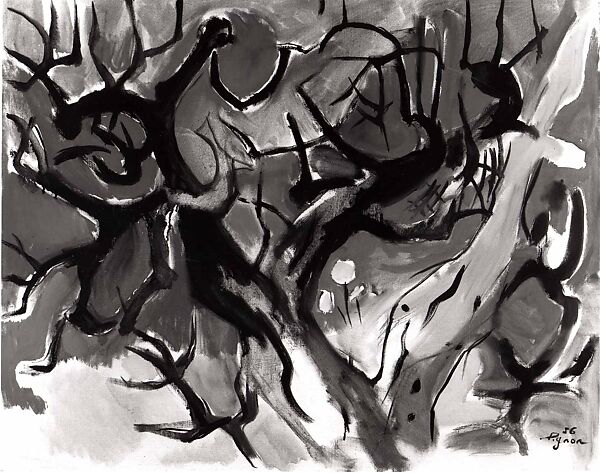 Dead Olive Trees, Edouard Pignon (French, 1905–1993), Oil on canvas