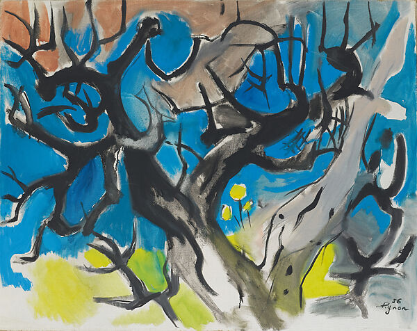 Dead Olive Trees, Edouard Pignon (French, 1905–1993), Oil on canvas 