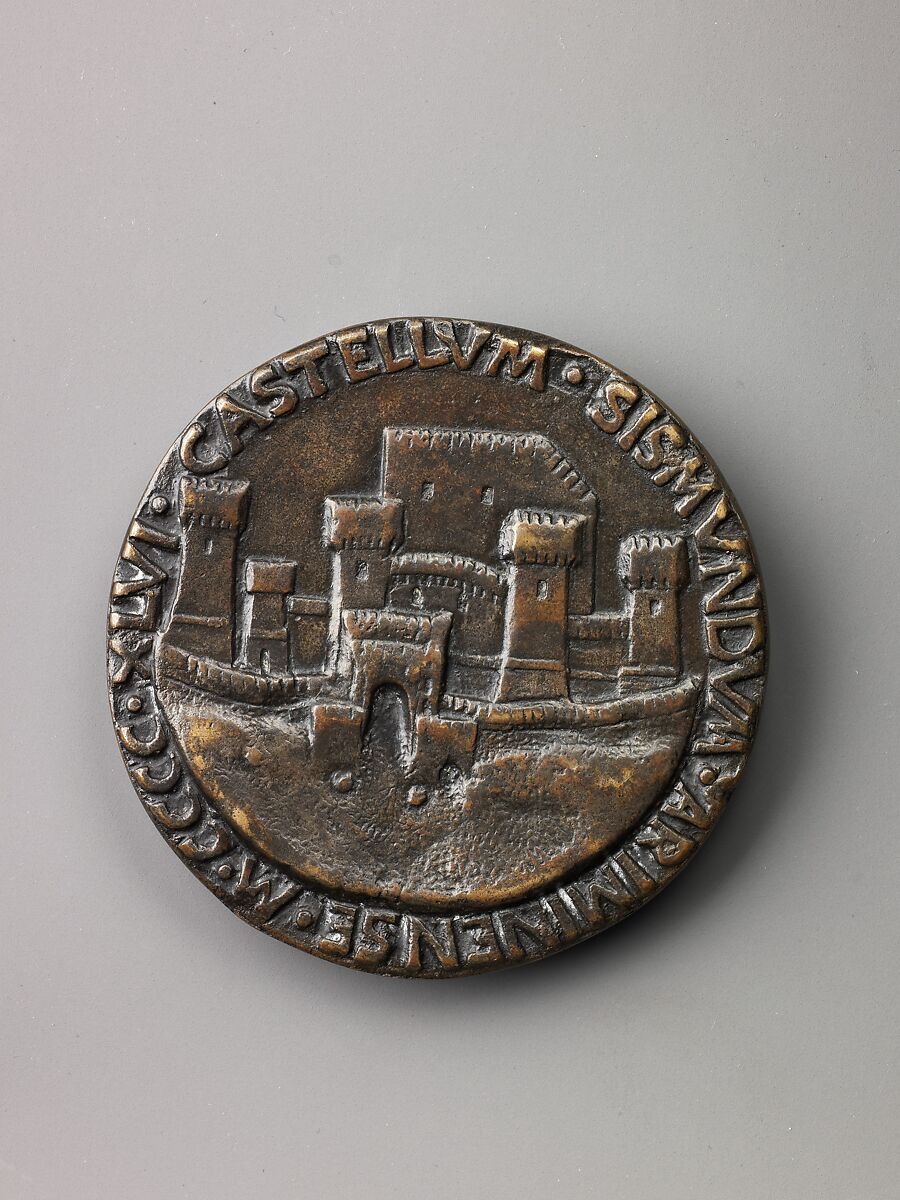 Medal:  Sigismondo Pandolfo Malatesta, Matteo de' Pasti (Italian, Verona ca. 1420–after 1467 Rimini), Copper alloy with dark brown patina.