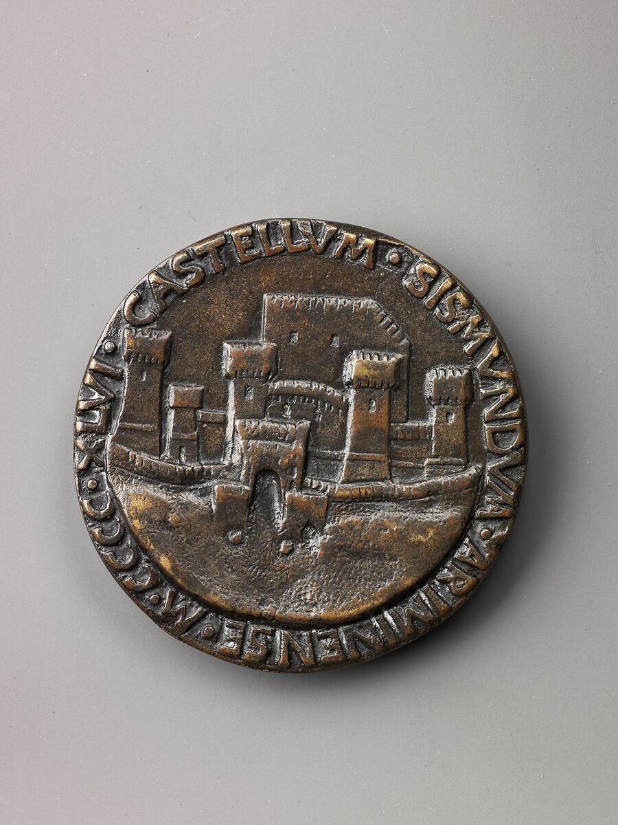 Medal:  Sigismondo Pandolfo Malatesta, Matteo de' Pasti (Italian, Verona ca. 1420–after 1467 Rimini), Copper alloy with dark brown patina.
